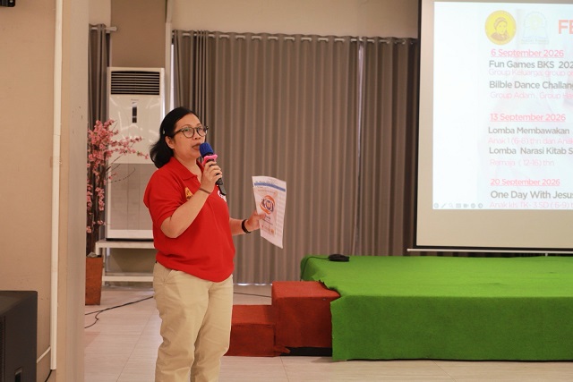 PAKAIIbu Priscilla Lita Noviana mengucapkan terima kasih kepada umat dan pemateri yang hadir dalam kegiatan Sosialisasi BKS 2026_1